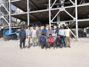 Ground-calcium-bicarbonate-ball-milling-and-classification-production-line-commissioning-site-300x225