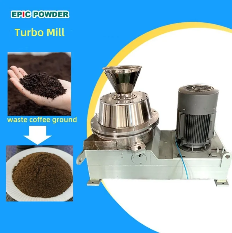 turbo mill for waste coffee ground