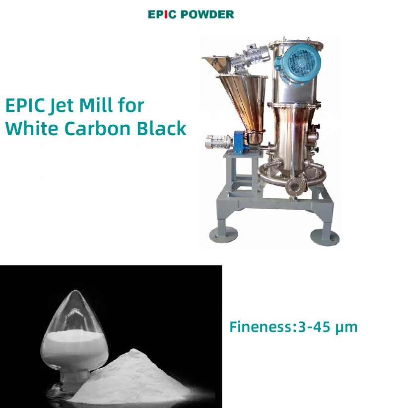 Jet mill for white carbon black