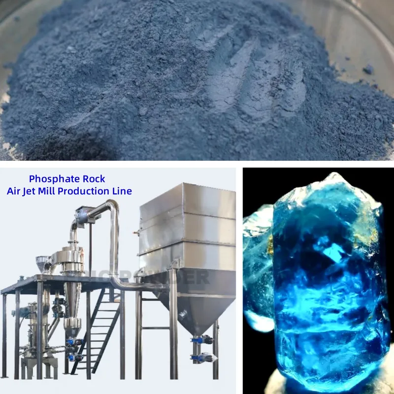Phosphate rock air jet mill production line